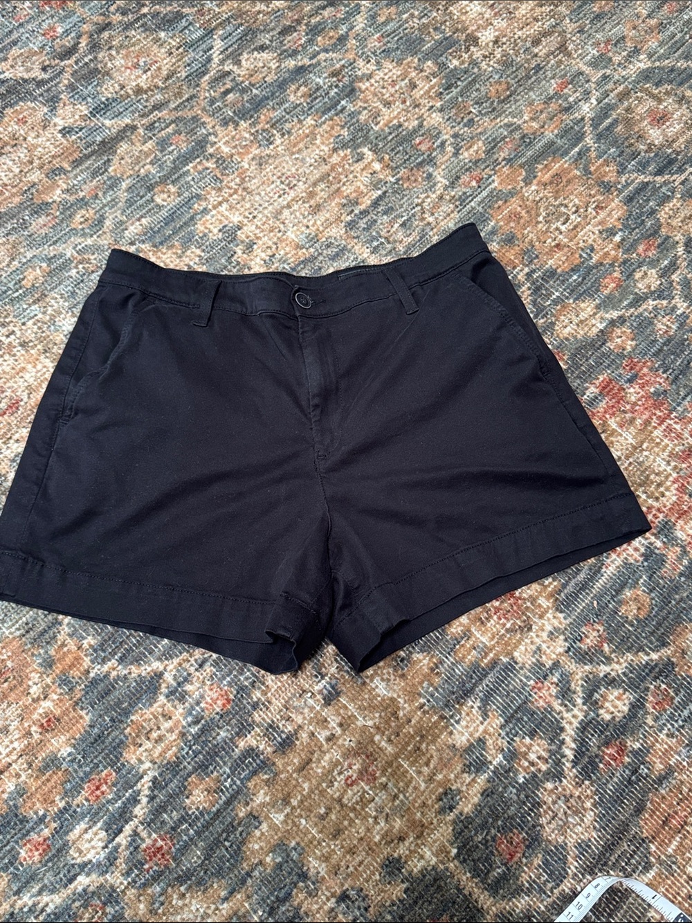 AG Caden Tailored Trouser Shorts Super Black Size 30 Stretch
